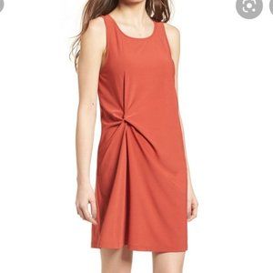 Leith Twist Front Mini Dress Rust - Small